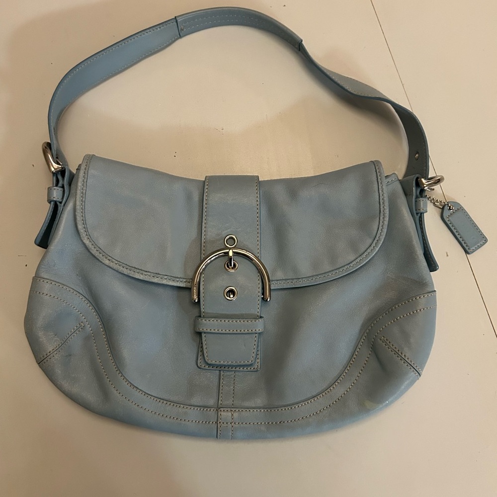 Sky blue Soho Hobo Coach bag